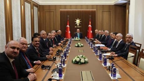 Cumhurbaşkanı Erdoğan, Irak Temsilciler Meclisi Başkanı Meşhedani ile bir araya geldi