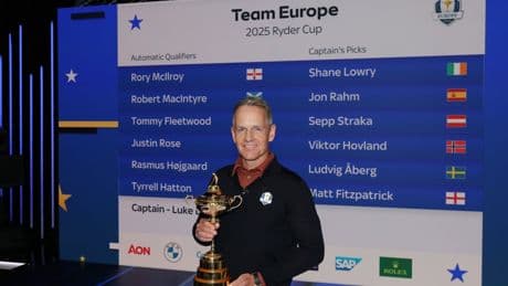 Luke Donald names final Ryder Cup vice-captain for Team Europe