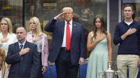 La final del US Open comienza con casi una hora de retraso por la presencia de Trump