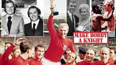 Make Bobby Moore a Knight! Football icons unite in campaign to honour former England captain with posthumous knighthood