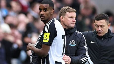 Eddie Howe admits Alexander Isak's future is 'not in my full control' - but Newcastle boss stresses there has been Liverpool offer for the forward