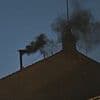 'No pope!' Cardinals send black smoke signal from Sistine Chapel to show first day of conclave has ended without a new pontiff