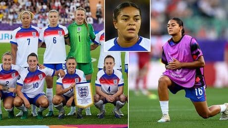 England star Jess Carter targeted by racist abuse during Euros - as Lionesses announce they will NO longer take the knee before kick off