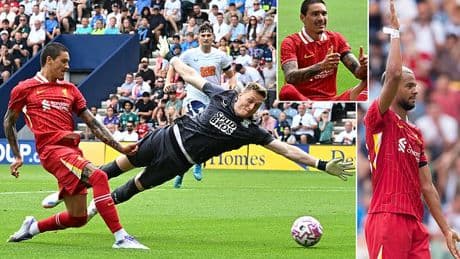 Preston North End 1-3 Liverpool: Darwin Nunez dedicates celebration to late team-mate Diogo Jota as Reds dispatch Championship opponents in pre-season friendly