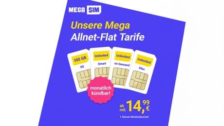 Jetzt sparen: Unlimited-Tarife mit lebenslangem Rabatt bei MegaSim