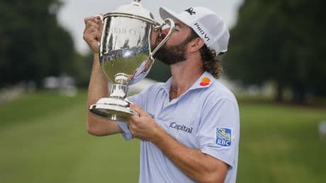 Cameron Young finally gets elusive PGA Tour title with dominant Wyndham Championship win