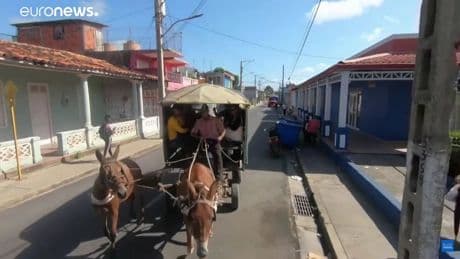 En Cuba recurren a vehículos de tracción animal ante la falta de combustible