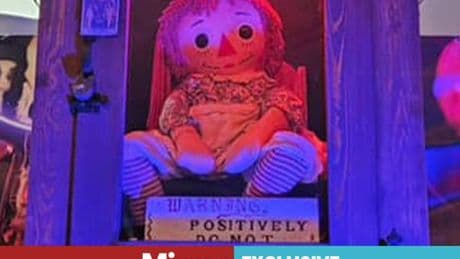 'Cursed' death-wish doll Annabelle locked in glass case 'causes horror car smash' amid grim warning