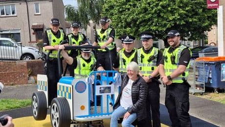 Falkirk playpark in memory of young police officer opened by family