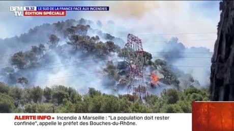 Les images des incendies qui frappent le sud de la France
