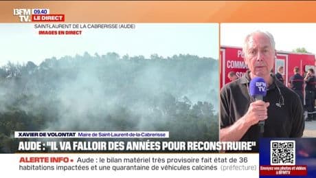 Incendie dans l’Aude: “Les administrés sont dans le désarroi”, explique Xavier De Volontat, maire de Saint-Laurent-de-la-Cabrerisse