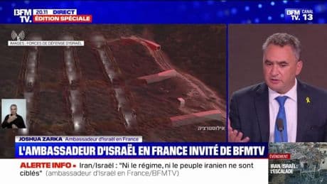 Conflit Israël-Iran: "Nous faisons très attention à ne pas toucher les civils", indique l'ambassadeur d'Israël en France, Joshua Zarka