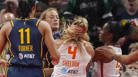 Mabrey's foul on Clark upgraded to Flagrant-2