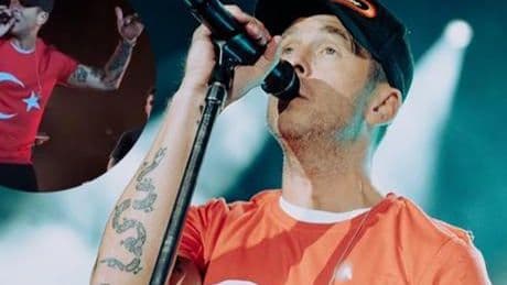 OneRepublic solisti Ryan Tedder, İstanbul konserinde Türk bayraklı tişört giydi
