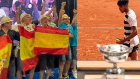 López Miras y el alcalde Ballesta a los pies del 'mosquetero' de Roland Garros: "¡Enorme, Carlitos! Esto es marca Murcia"