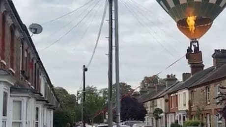 Das war knapp! - Heißluftballon muss in Wohngebiet notlanden