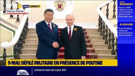 Moscou: Vladimir Poutine accueille Xi Jinping avant le défilé militaire du 9-mai
