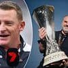 AFL coach Michael Voss reveals the uplifting two-word message he got from Ange Postecoglou after Europa League triumph