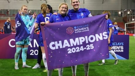 Chelsea Women clinch WSL title for sixth season in a row with win over Man Utd