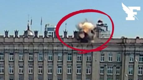 Guerre en Ukraine : les images d’un drone frappant un bâtiment à Belgorod, en pleine trêve déclarée par la Russie