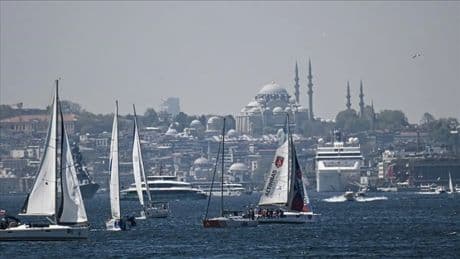 Cumhurbaşkanlığı 6. Uluslararası Yat Yarışları Çanakkale etabında kazananlar ödüllerini aldı