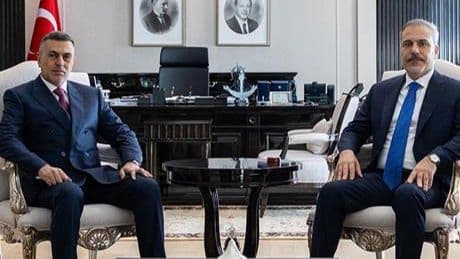 Dışişleri Bakanı Hakan Fidan, Basra Valisi Eydani'yi kabul etti