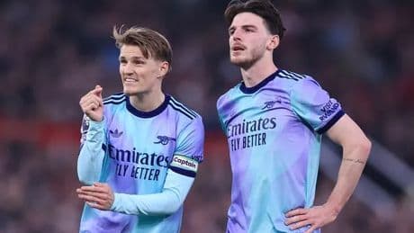 Declan Rice responds after calls for Martin Odegaard to lose Arsenal captaincy