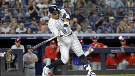 Aaron Judge out of lineup Saturday with elbow issue in major Yankees injury scare