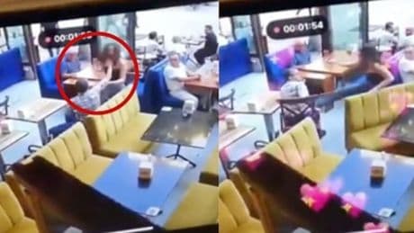 Ankara'da kadın garson saldırdı: Hayatının dersini aldı
