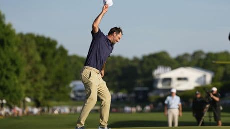Fiery celebration at PGA Championship shows desire that burns in Scheffler