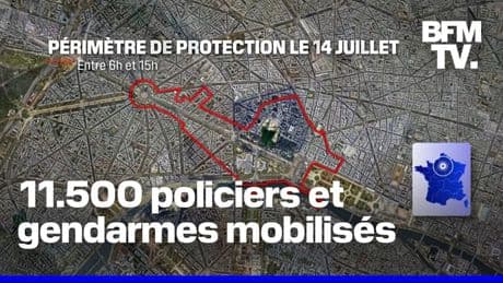 Défilé du 14-Juillet, match du PSG... Le dispositif de sécurité mis en place à Paris