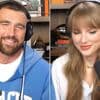 Taylor Swift openhartig in podcast van haar vriend, Travis Kelce: “Toen liep ik huilend de kamer binnen”