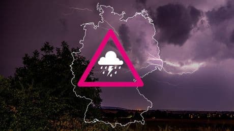 Heftige Gewitter: Sturmgefahr von Donnerstag auf Freitag