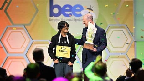 2024 Scripps National Spelling Bee runner-up Faizan Zaki, 13, clinches the 2025 title
