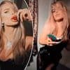 Jessica Simpson sexes it up as she sucks on a cherry during 45th birthday... after leaving husband
