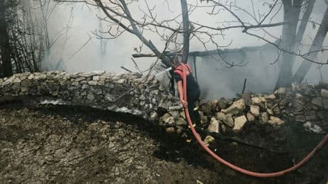 Kütahya'da 4 kümes yandı; 100 tavuk öldü