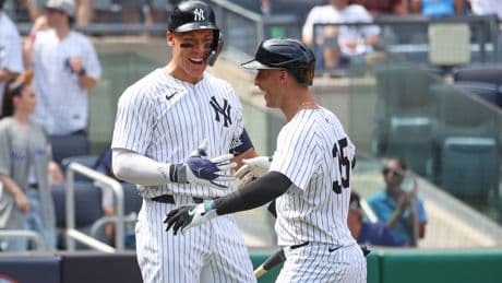 Aaron Judge blasts two homers as Yankees offense comes alive to pound A’s