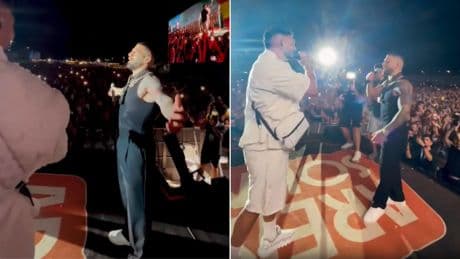 Ilia Topuria se da un baño de masas junto a Omar Montes y canta 'Matador': "¡Qué energía!"