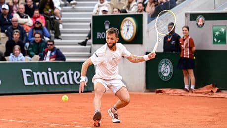 Roland-Garros : en vidéo, le coup de génie de Corentin Moutet qui a fait sourire Novak Djokovic