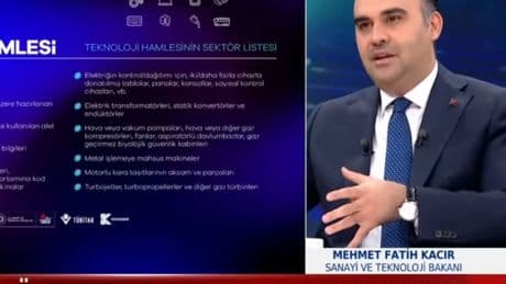 Bakan Kacır Bloomberg HT - Habertürk ortak yayında
