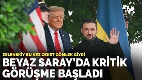 Beyaz Saray'da kritik görüşme başladı: Zelenskiy bu kez ceket gömlek giydi