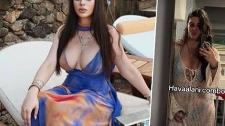 Yine olay oldu! Derin Talu'dan havalimanında bikini- pareo kombini