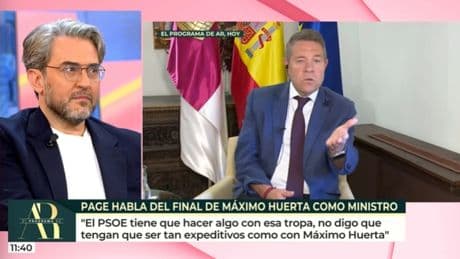 Máximo Huerta responde a Page por relacionarle con Aldama: &quot;Que no se me mezcle con esa tropa&quot;