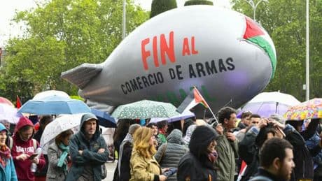 Unas 10.000 personas protestan contra el “genocidio” palestino y la venta de armas a Israel