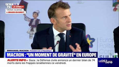 Sommet européen élargi en Albanie: "On a, sur notre Europe, un défi sur toutes les sécurités", déclare Emmanuel Macron