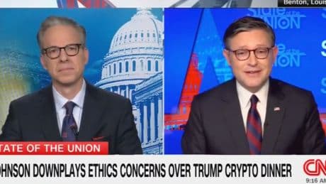 Trump’s alleged corruption shouldn’t be investigated because ‘it’s out in the open,’ Mike Johnson says