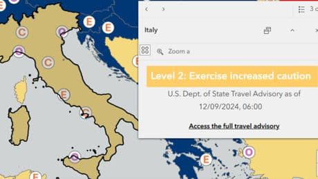 Travel advisory Usa ai turisti in Italia: «Evitare aeroporti e ristoranti affollati». Centro a rischio "rapimenti", Napoli "criminalità". Tutte le allerte