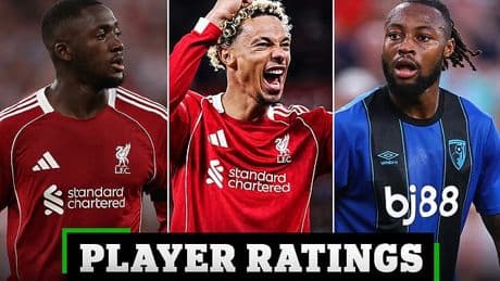 Liverpool 4-2 Bournemouth PLAYER RATINGS: Which new Reds signing was 'ineffective'? Whose shaky showing left fans with their 'hearts in their mouths?' And whose brilliance will 'DELIGHT' Arne Slot?