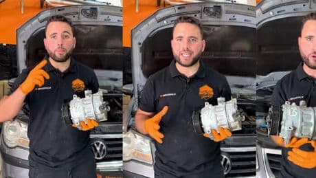 Un mecánico alerta sobre un error habitual en la reparación del aire acondicionado del coche: “Muchas personas directamente cambian el compresor por no saber diagnosticar o probar esta pequeña valvulita”
