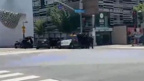 Santa Monica shooting LIVE: Police hunting 'active shooter' as gunman fires at officers